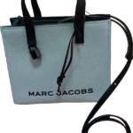 Marc Jacobs Bandolera Mini Blanco y Negro Cuero "Envío Gratis"
